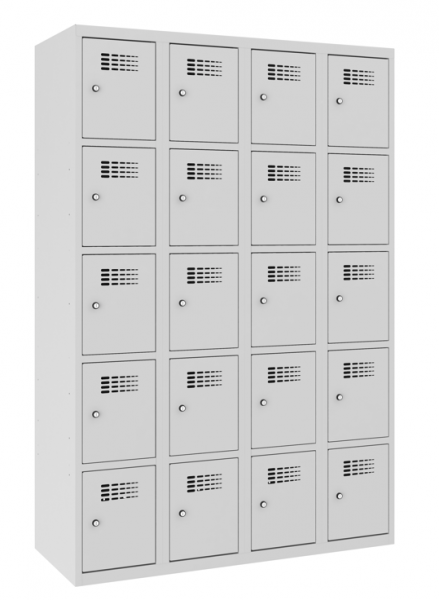 Schliessfachschrank 4 Abteile 20 Fächer