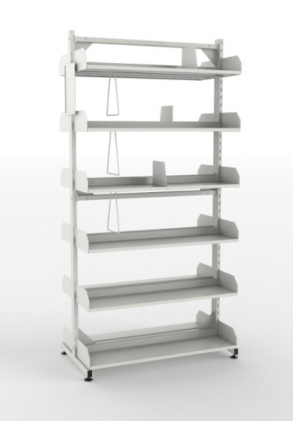 Bibliotheksregal zweiseitig