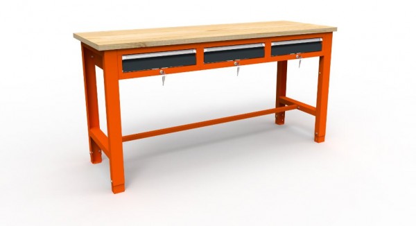 Werkbank 11 Serie mit 3 Schubladen