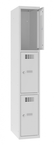 Schliessfachschrank 1 Abteil 3 Fächer 30 cm Abteilbreite