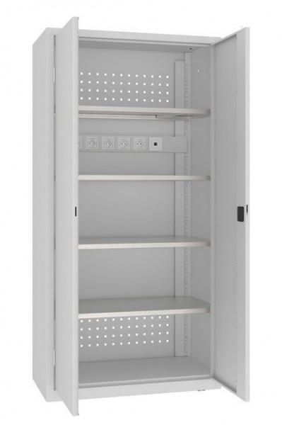 Universalschrank mit Steckdosen 199 x 100 x 50 cm