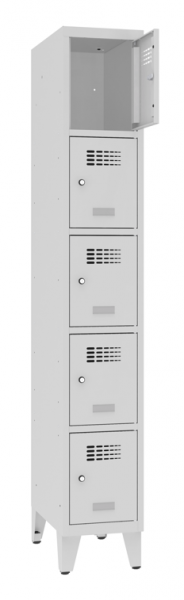 Schliessfachschrank 1 Abteil 5 Fächer mit Stollenfüsse