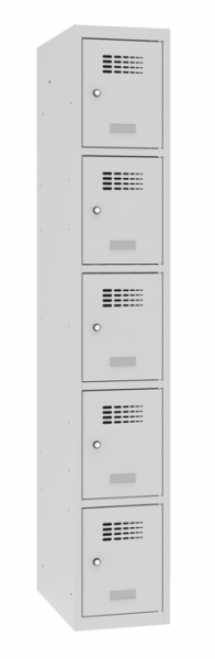 Schliessfachschrank 1 Abteil 5 Fächer