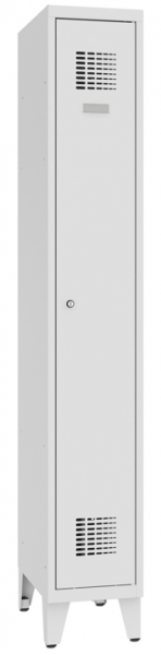 Garderobenschrank 1 Abteil mit Stollenfüsse Standard