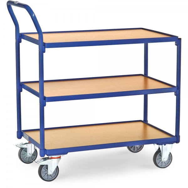 Tischwagen mit 3 Böden, L x B x H 986 x 511 x 1039 mm