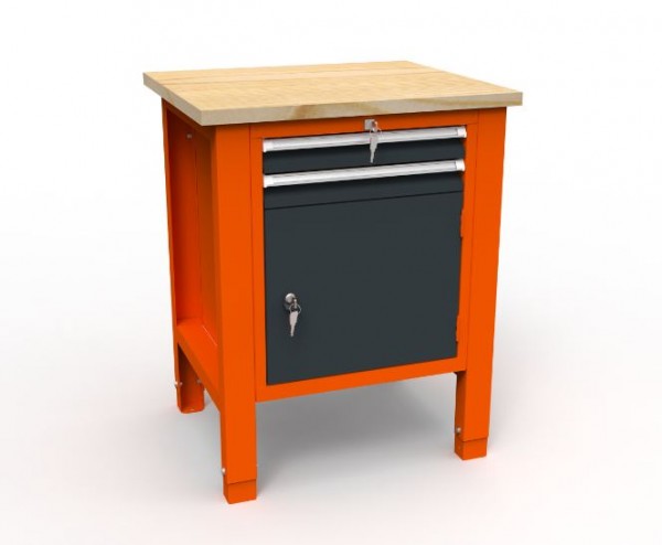 Werkbank 01 Serie mit 2 Schubladen + 1 Ablagebox
