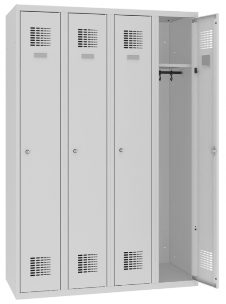 Garderobenschrank 4 Abteile Standard