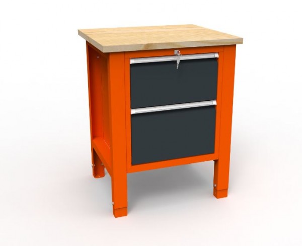 Werkbank 01 Serie mit 2 Schubladen
