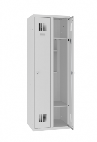 Garderobenschrank 2 Abteil mit Schuhfach