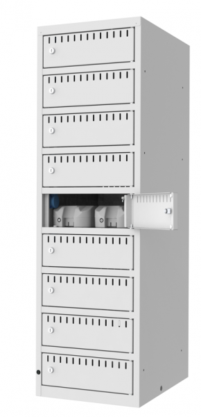 Akku-Ladeschrank freistehend 9 Fächer