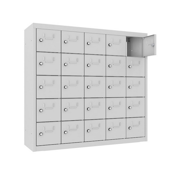 Wandschliessfachschrank 25 Fächer beidseitig zugänglich