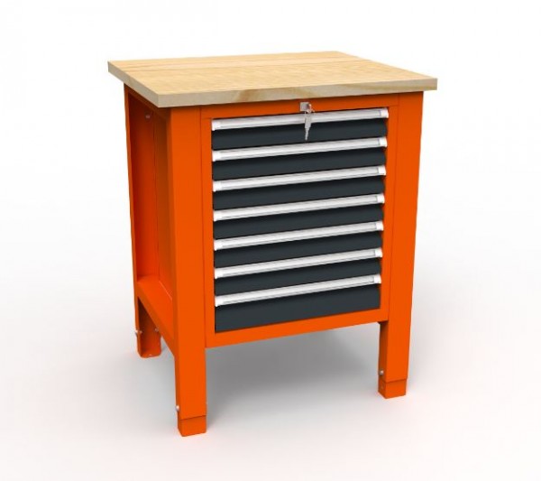 Werkbank 01 Serie mit 7 Schubladen