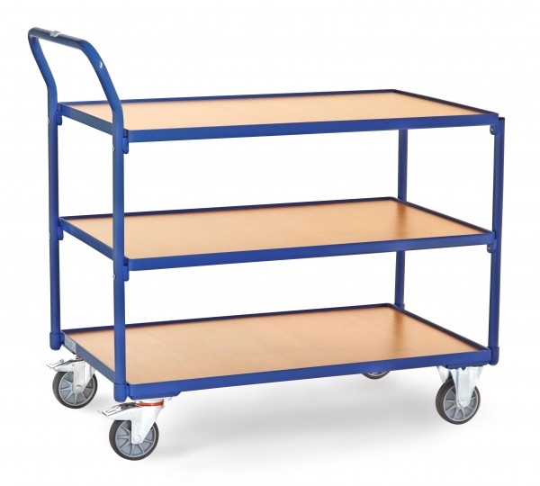 Tischwagen mit 3 Böden, L x B x H 1136 x 611 x 1039 mm