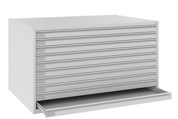 Planarchivierungsschrank max. Größe A0, 77 x 131.5 x 92 cm