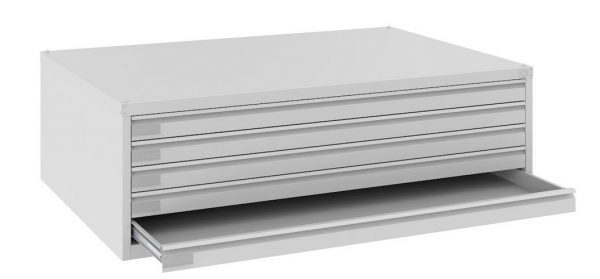 Planarchivierungsschrank max. Größe A0, 42.5 x 131.5 x 92 cm