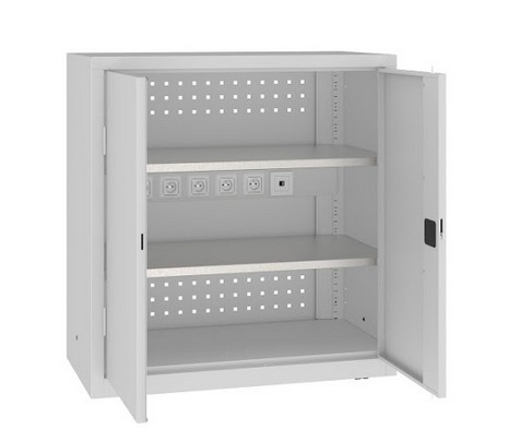 Universalschrank mit Steckdosen 104 x 100 x 50 cm