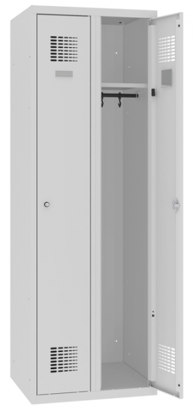 Garderobenschrank 2 Abteile Standard