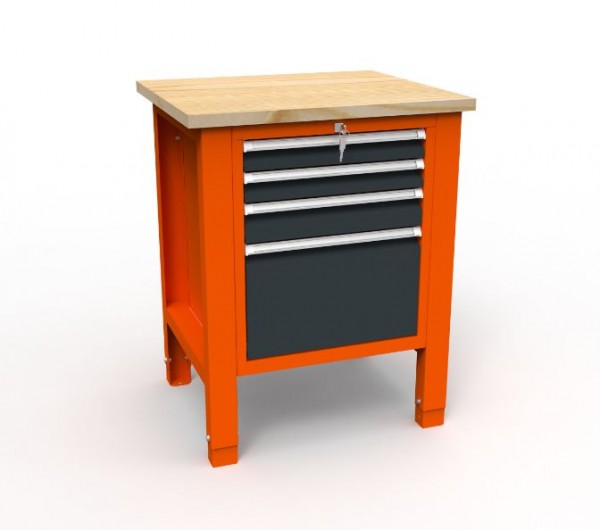 Werkbank 01 Serie mit 4 Schubladen