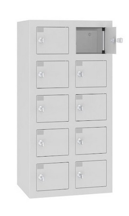 Mobiltelefonschrank 10 Fächer mit Ladefunktion