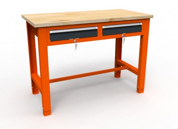 Werkbank 05 Serie mit 2 Schubladen